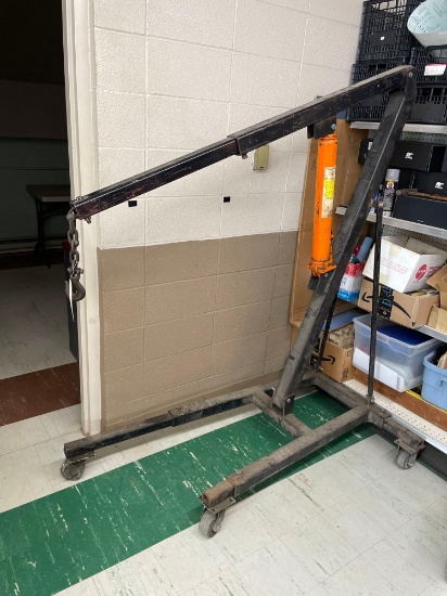 Central Hydraulics 3 ton long ram jack with adjustable wheels