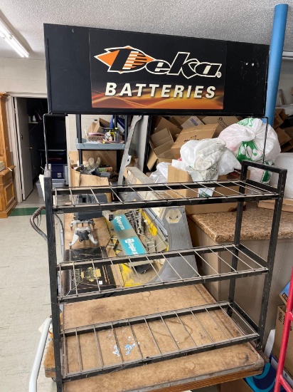 Wire Delco Battery Stand 4 ft tall x 34''w
