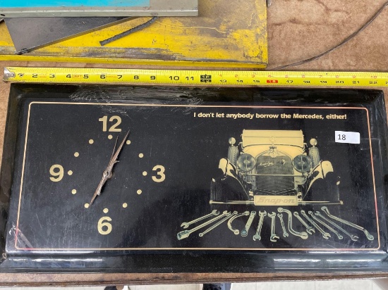 Wooden Snap-on clock-1 ft x 2 ft. SHIPPING IS AVAILABLE ON THIS LOT!