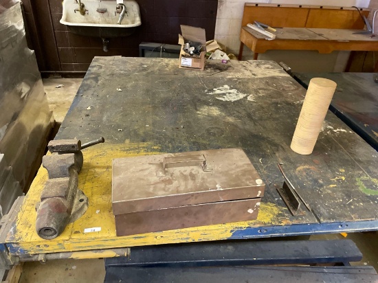 Wood Shop Table -64'' x 55'' with vises