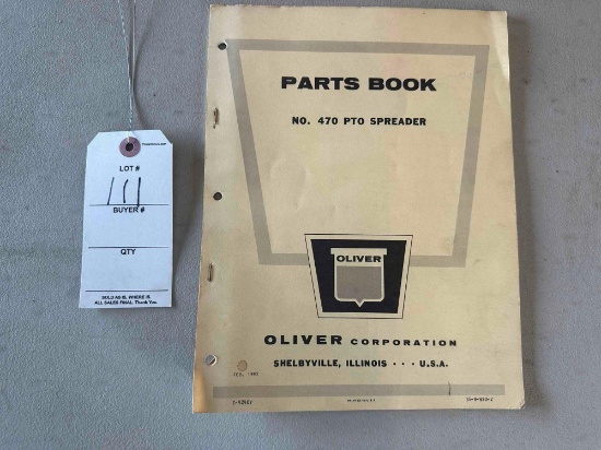 1962 Oliver spreader Manual