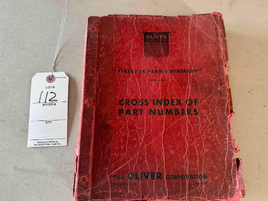Oliver Cross index parts numbers