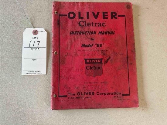 Oliver Manual model DG