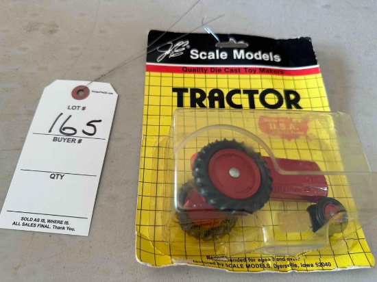 Scale model toy tractor