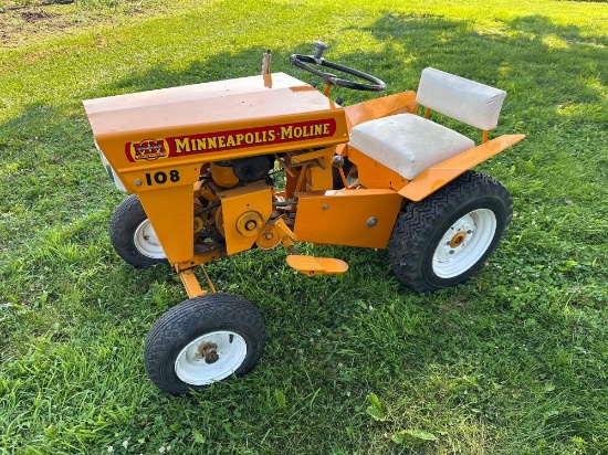 MINNEAPOLIS MOLINE "108" LAWN MOWER, GAS