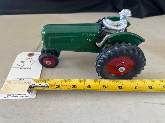 OLIVER "70" TRACTOR, MAN, CAST