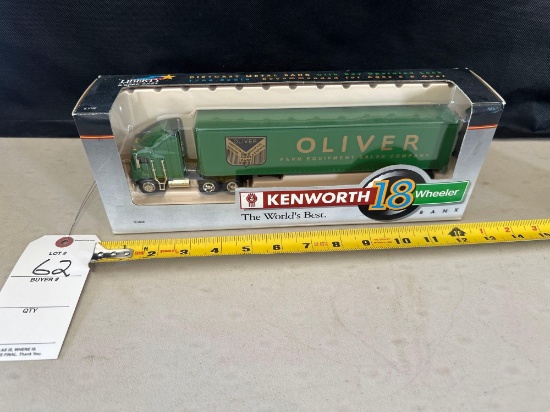 KENWORTH 18 WHEELER w/ OLIVER LOGO w/BOX