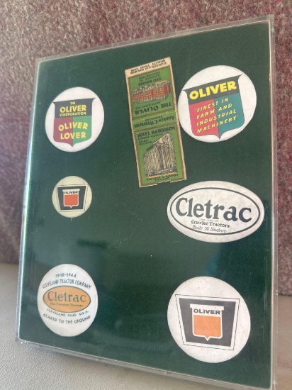 Oliver advertising pins