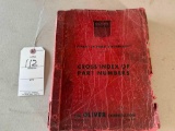 Oliver Cross index parts numbers