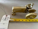 Copper color toy Tractor