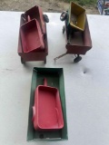 Metal toy wagons