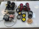 Various toy wheels