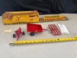 VINTAGE OLIVER FARM IMPLEMENT SET w/BOX