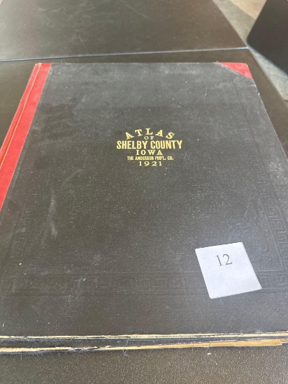 1921 Shelby County Iowa Atlas.... Shipping