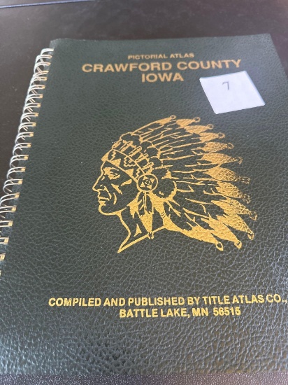 Crawford County Iowa Pictorial Atlas, 1990.... Shipping