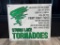 2 ft. square polymetal sign with standoffs