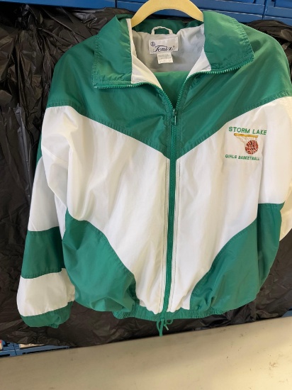 Vintage Storm Lake Girls Basketball Warmup Suit, size L
