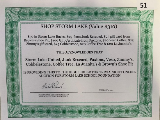 Shop Storm Lake Gift Package