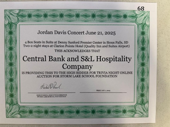 Jordan Davis Concert Package