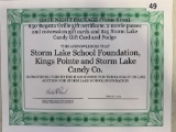 Date Night Package from Regatta Grille, 2 Movie Passes and Storm Lake Candy Co.