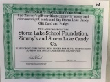 Date Night Package from Zimmy's, Movie passes, Storm Lake Candy Co. and more