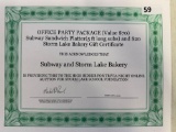 Office Party Package from Subway and Storm Lake Bakery