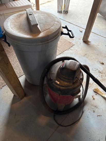 Shop Vac & Trash Can
