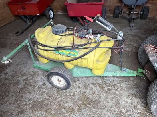 Bomgaars 30 Gal. Pull type Lawn Sprayer w/12V pump