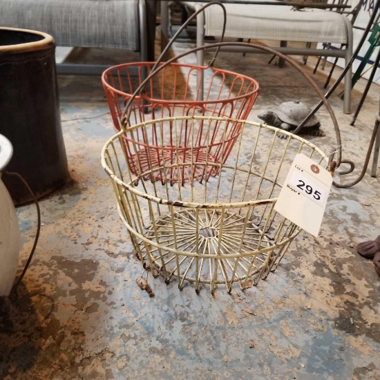 2- Vintage Egg Baskets