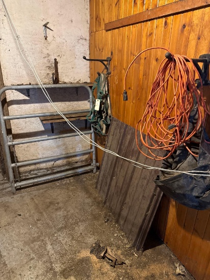 Assortment of Horse Tack, Gate and Ext. Cord