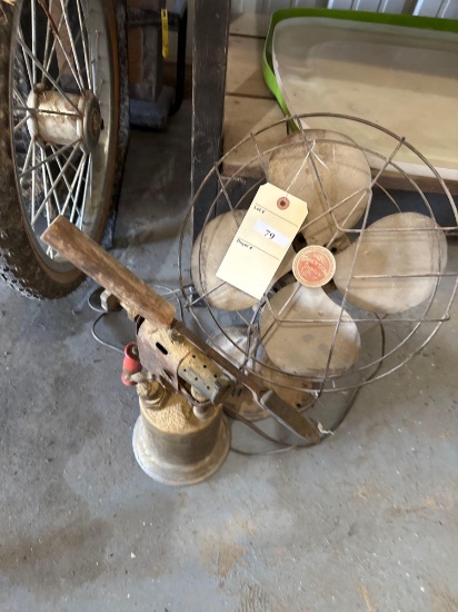 Vintage Emerson Jr Fan & Blow Torch