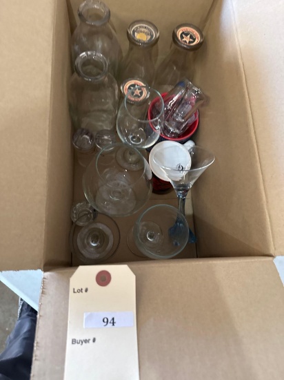 Glass Milk Jars, Shot Glasses, & more