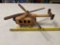 Handcrafted wood helicopter