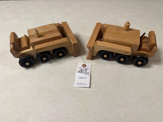 Handcrafted wood dozer