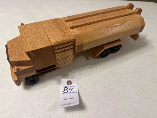 Handcrafted wood fuel hauler