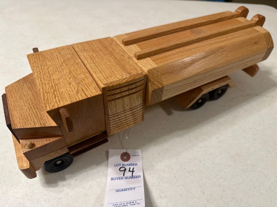 Handcrafted wood fuel hauler