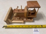 Handcrafted wood dozer
