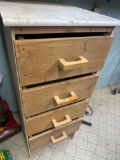 Wood storage cabinet