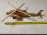 Handcrafted military helicopter