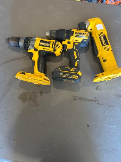 DEWALT BATTERY VSR DRILLS