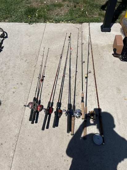 ASSORTMENT FISHING RODS