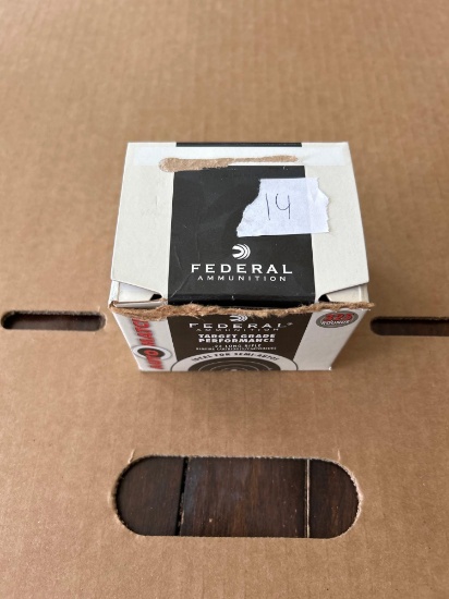 partial box federal .22 LR ammunition