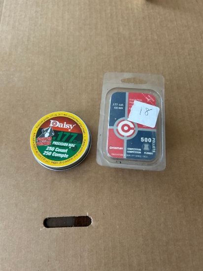 Daisy and crossman .177 pellets both never opened Steel slingshot ammunition