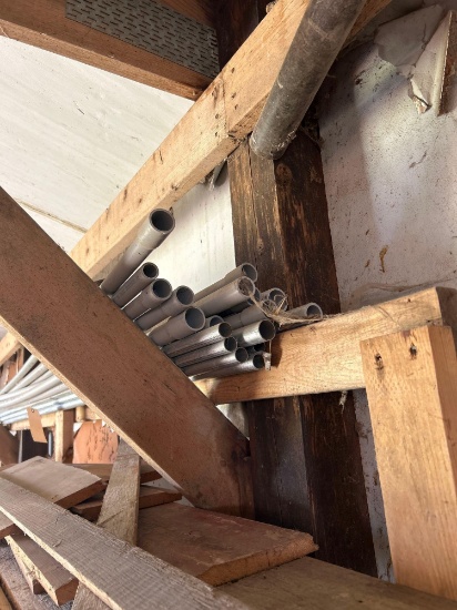 Assorted pvc and stainless conduit