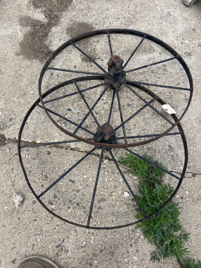Vintage wagon wheels