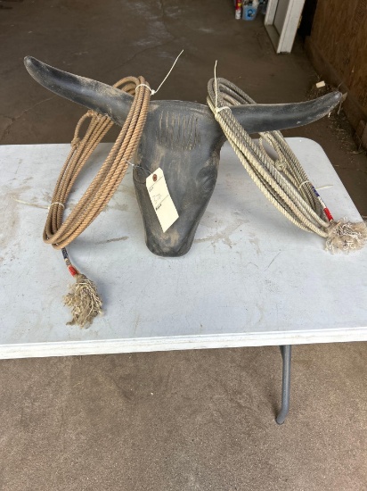 2 lariats, roping head Shipping