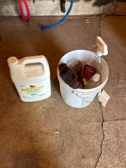 Fly spray, leather polish, saddle oil etc