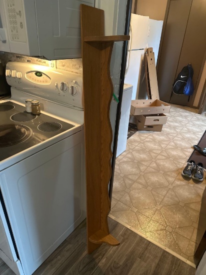 2 wooden shelves