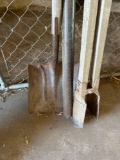 post hole digger, sand shovel, breaker bar