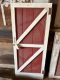 Wooden barn door